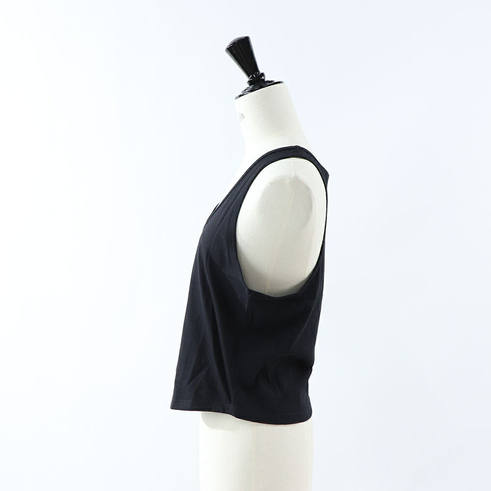 PINKO ノースリーブ  ブラック ロゴ クロップド丈 1Q10C6-Z414