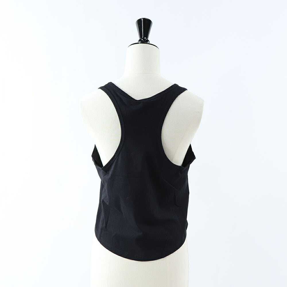 PINKO ノースリーブ  ブラック ロゴ クロップド丈 1Q10C6-Z414