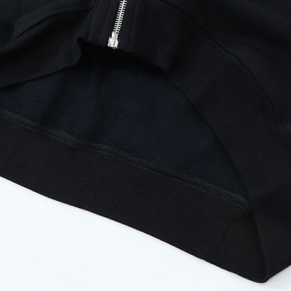 PINKO パーカー ブラック ロゴ プリント 裏起毛 ジップアップ 1G16VV-Y7JP