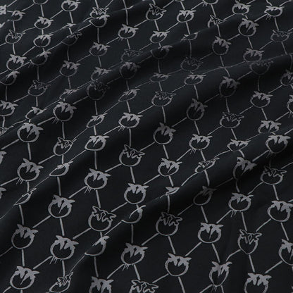 PINKO パーカー ブラック ラインストーン ジップアップ 1G1724-Y7YT