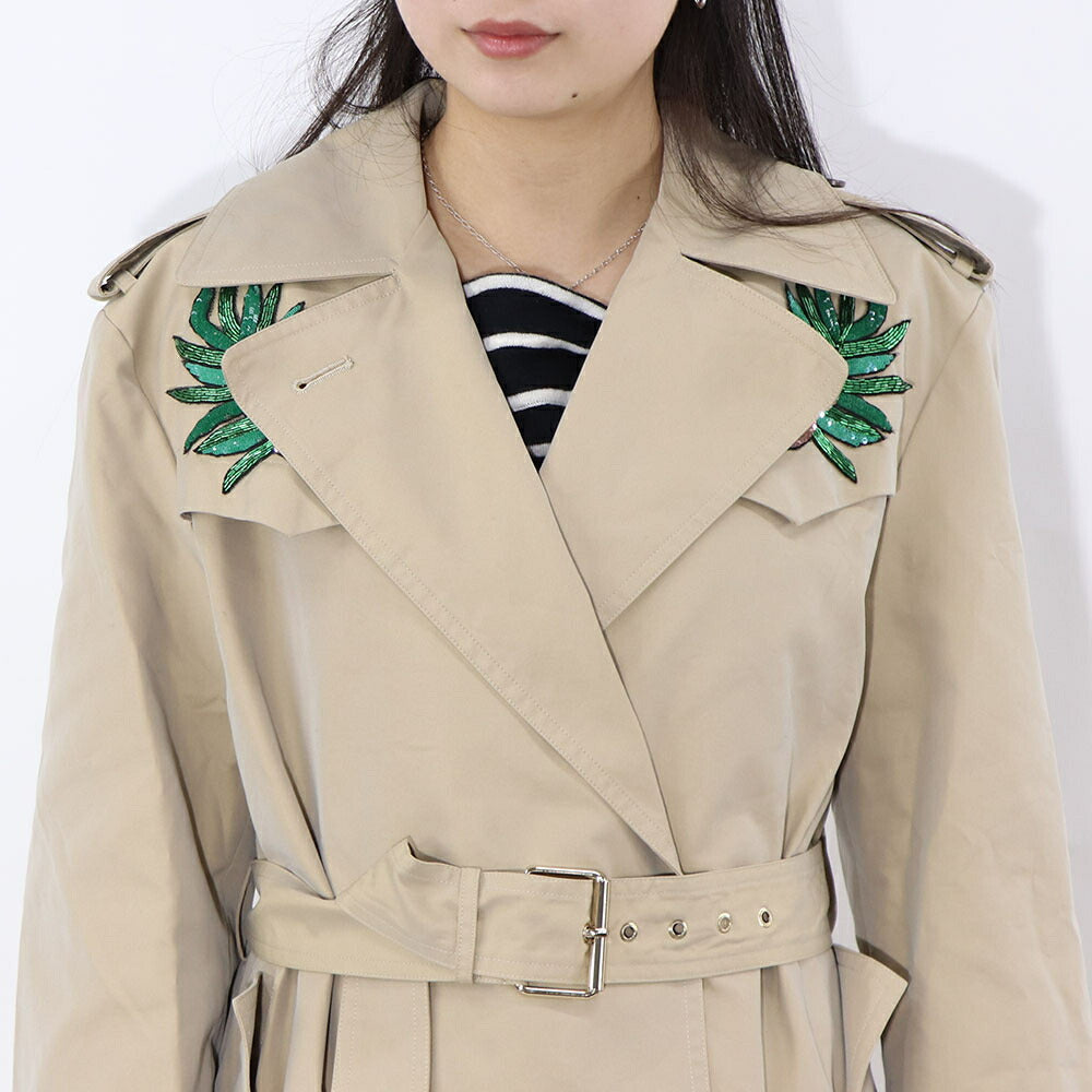 PINKO アウター コート  ベージュ トレンチコート 100234-A0IP