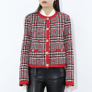 PINKO ジャケット レッド ツイードチェック 100945-A0N2