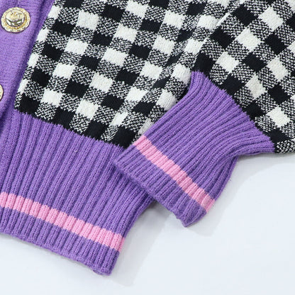 PINKO ニット ブラック×ホワイト ギンガムチェック 100973-A0KT