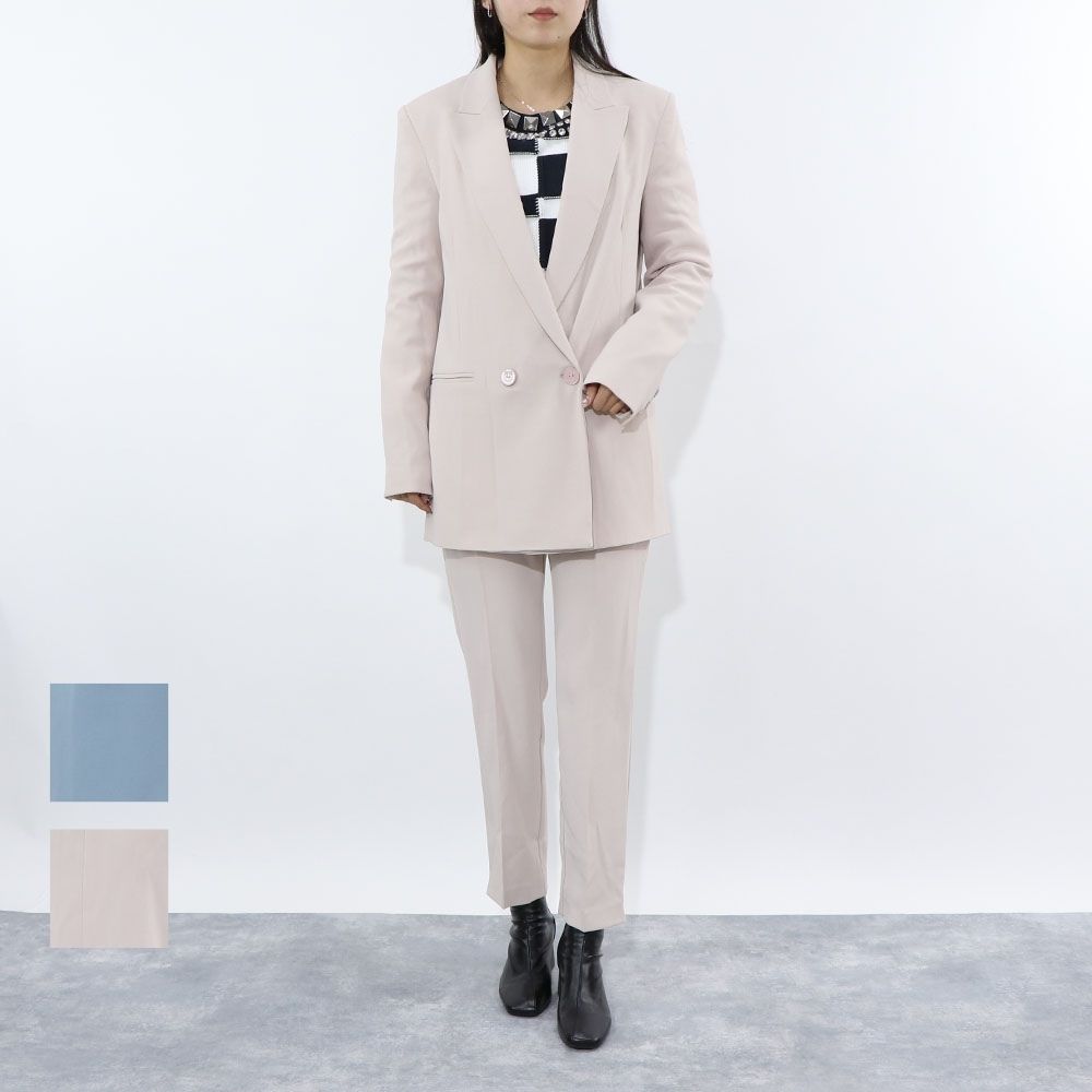 PINKO ピンク ブルー ダブルジャケット シンプル 1G14UP-7624