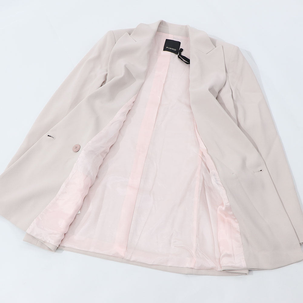 PINKO ピンク ブルー ダブルジャケット シンプル 1G14UP-7624
