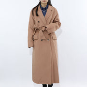 PINKO ブラウン ロングコート シンプル 1G14ZV-Y27P