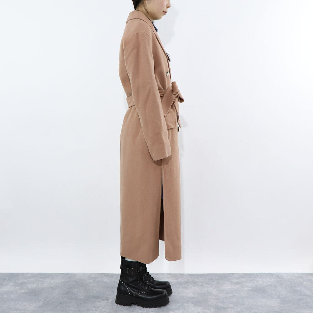 PINKO ブラウン ロングコート シンプル 1G14ZV-Y27P