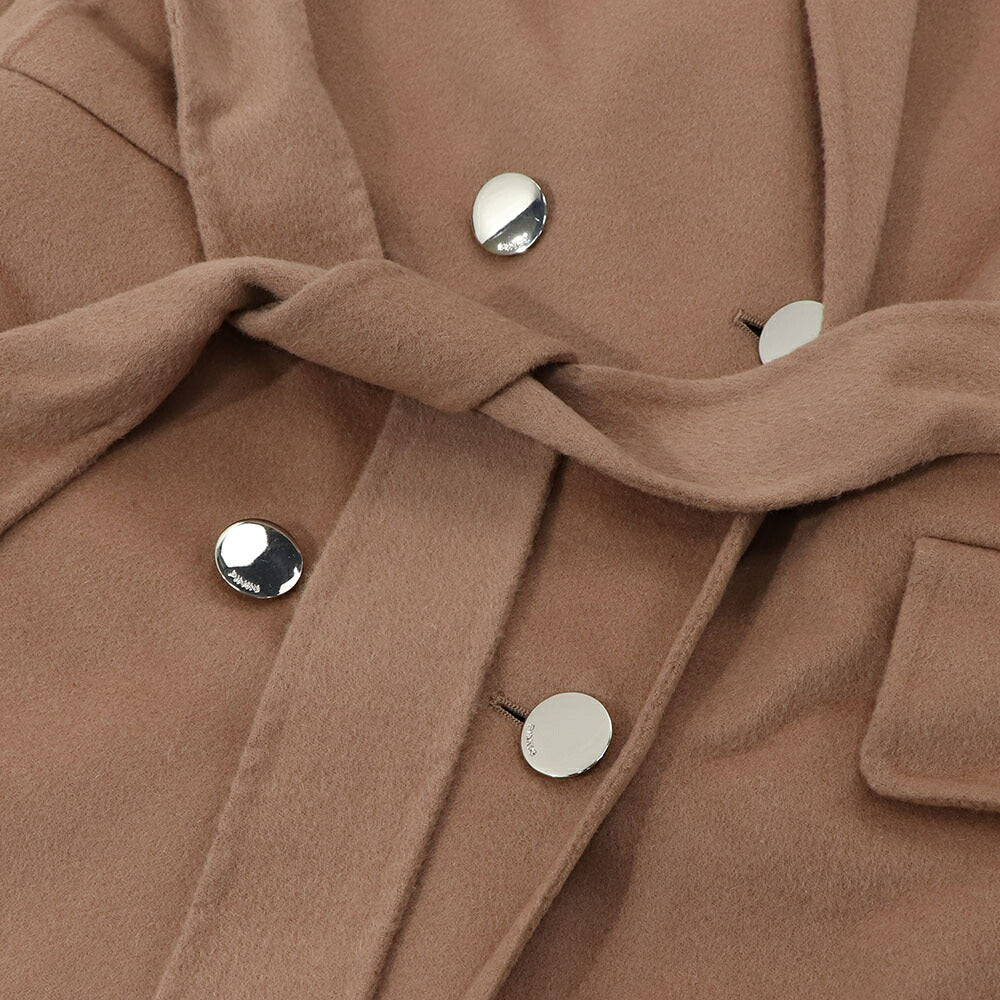 PINKO ブラウン ロングコート シンプル 1G14ZV-Y27P