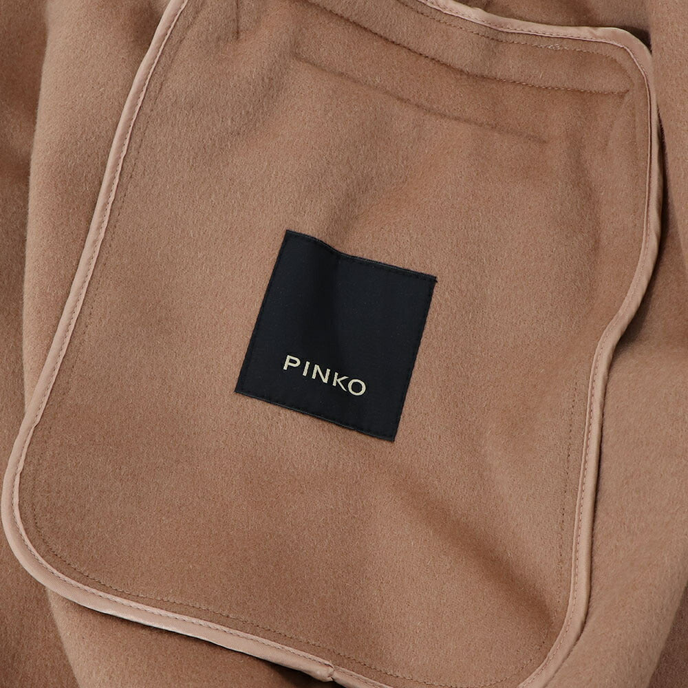 PINKO ブラウン ロングコート シンプル 1G14ZV-Y27P
