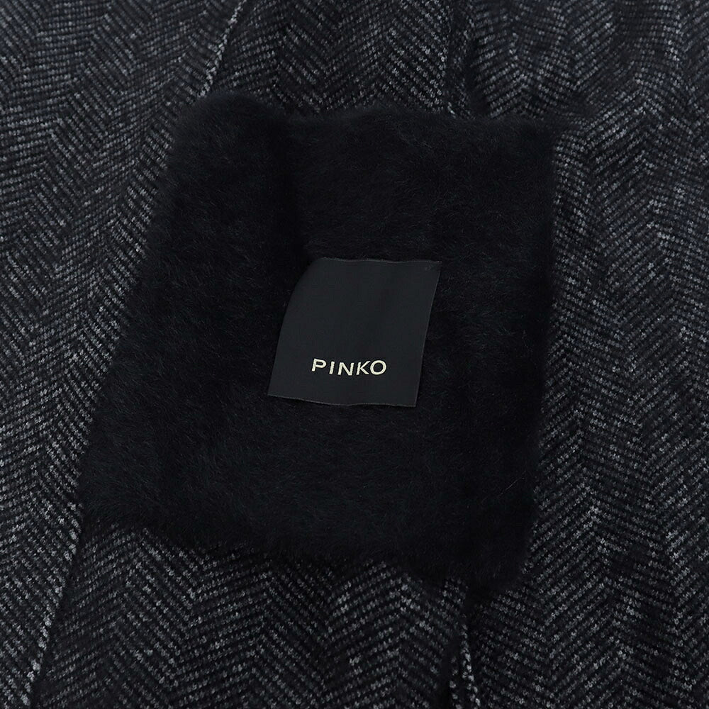 PINKO ピンコ レディース アウター コート ブラック ポリアミド ビスコース ガウンコート 1G1581-Y6CH