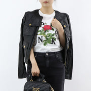 PINKO アウター ジャケット ブラック レザージャケット 1G15PS-Y6W4