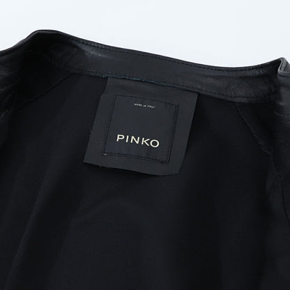 PINKO アウター ジャケット ブラック レザージャケット 1G15PS-Y6W4
