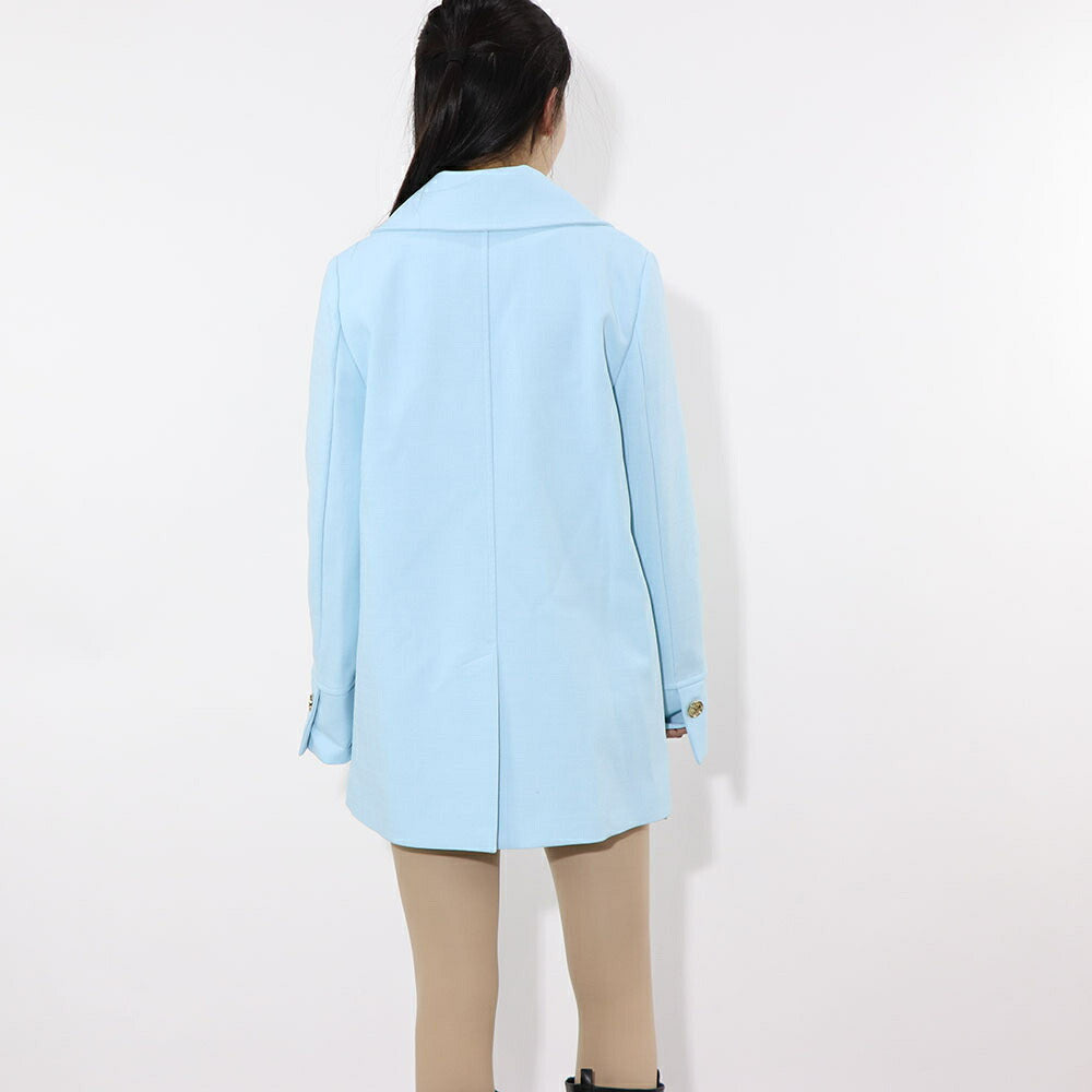 PINKO ブルー ダブルブレスト テーラードジャケット 1G1644-8419