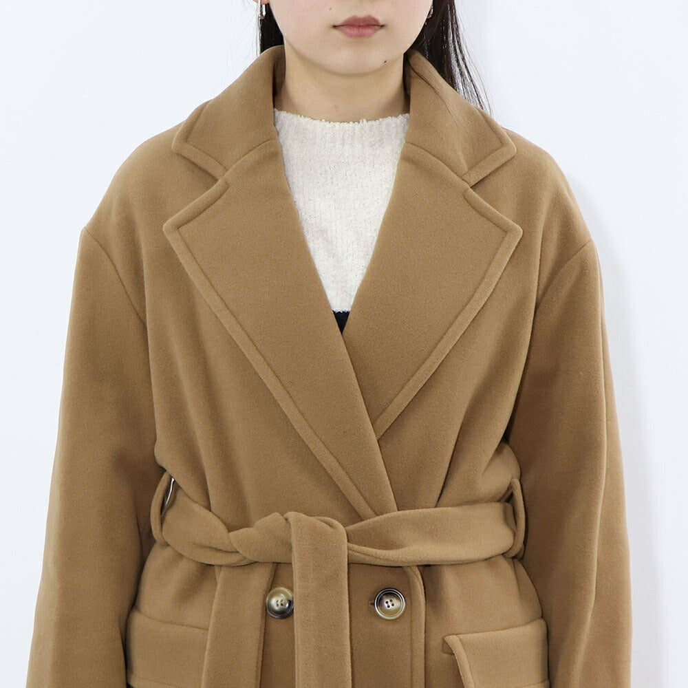 PINKO ブラウン ブラック ロングコート シンプル 1G16RW-Y7E1