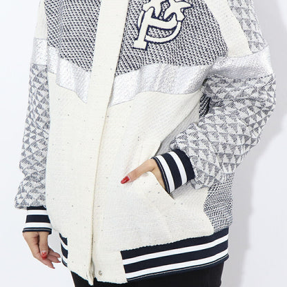 PINKO ジャケット グレー ロゴ刺繍 スナップボタン 1G1711-8738