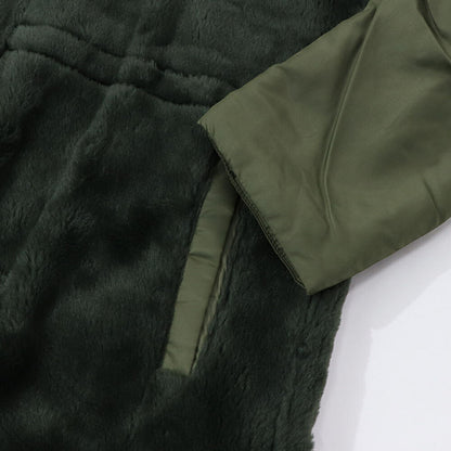 PINKO カーキ ミリタリーコート ロングコート ファー フード付き 1G17Y3-Y4XS