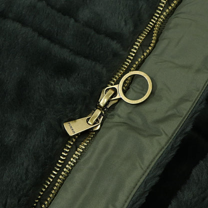 PINKO カーキ ミリタリーコート ロングコート ファー フード付き 1G17Y3-Y4XS