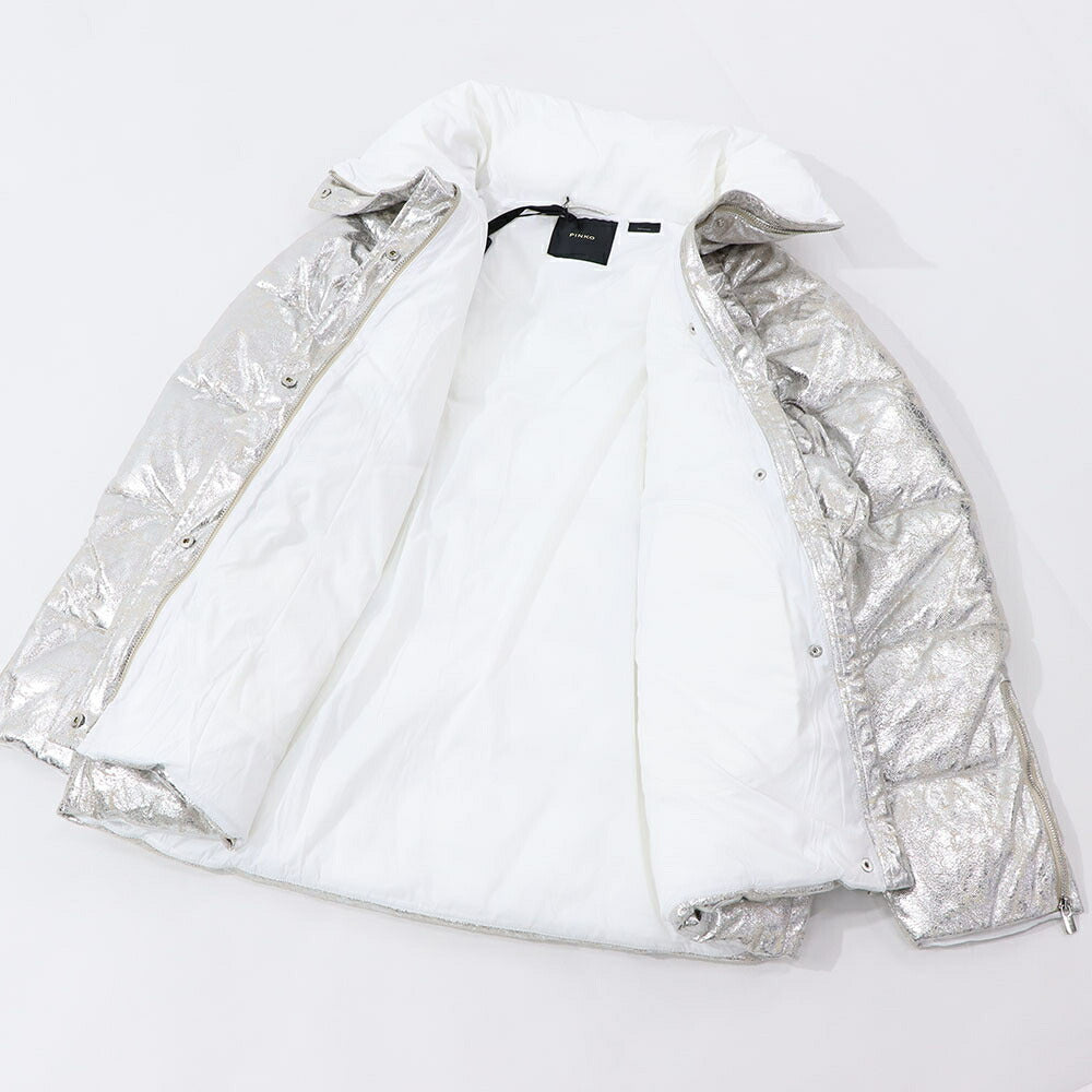 PINKO ゴールド シルバー 中綿ジャケット メタリック 1G17Z5-A03G