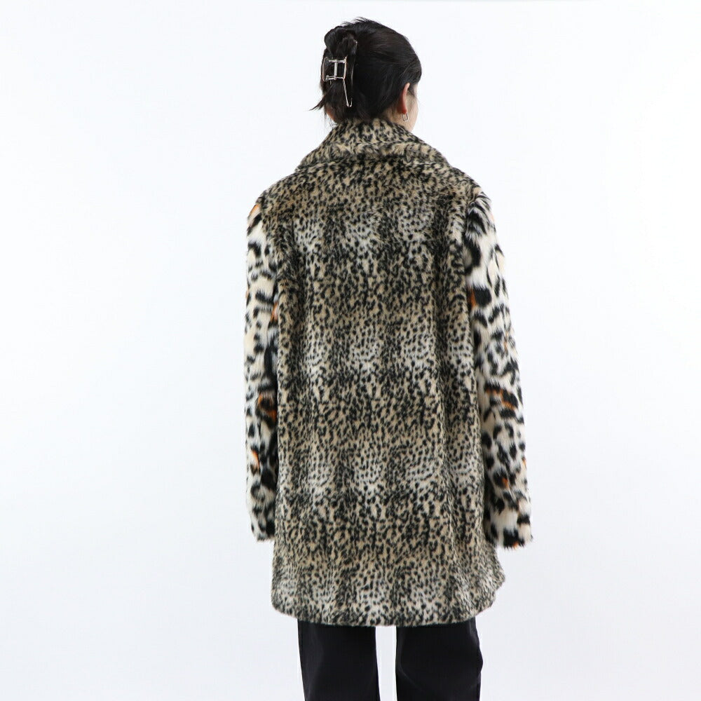 PINKO ブラウン ファーコート ヒョウ柄 1G17Z8-A09T