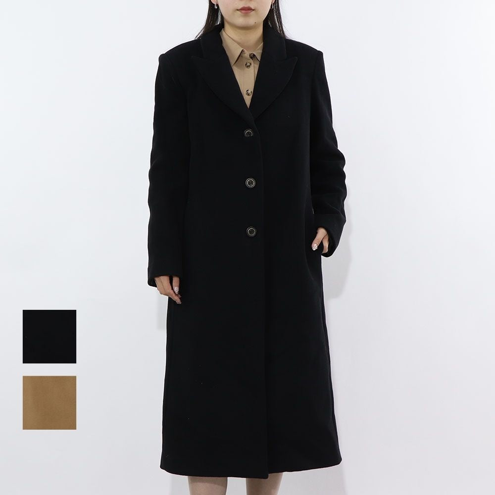 PINKO ブラウン ブラック ロングコート シンプル 1G18CR-A01Q