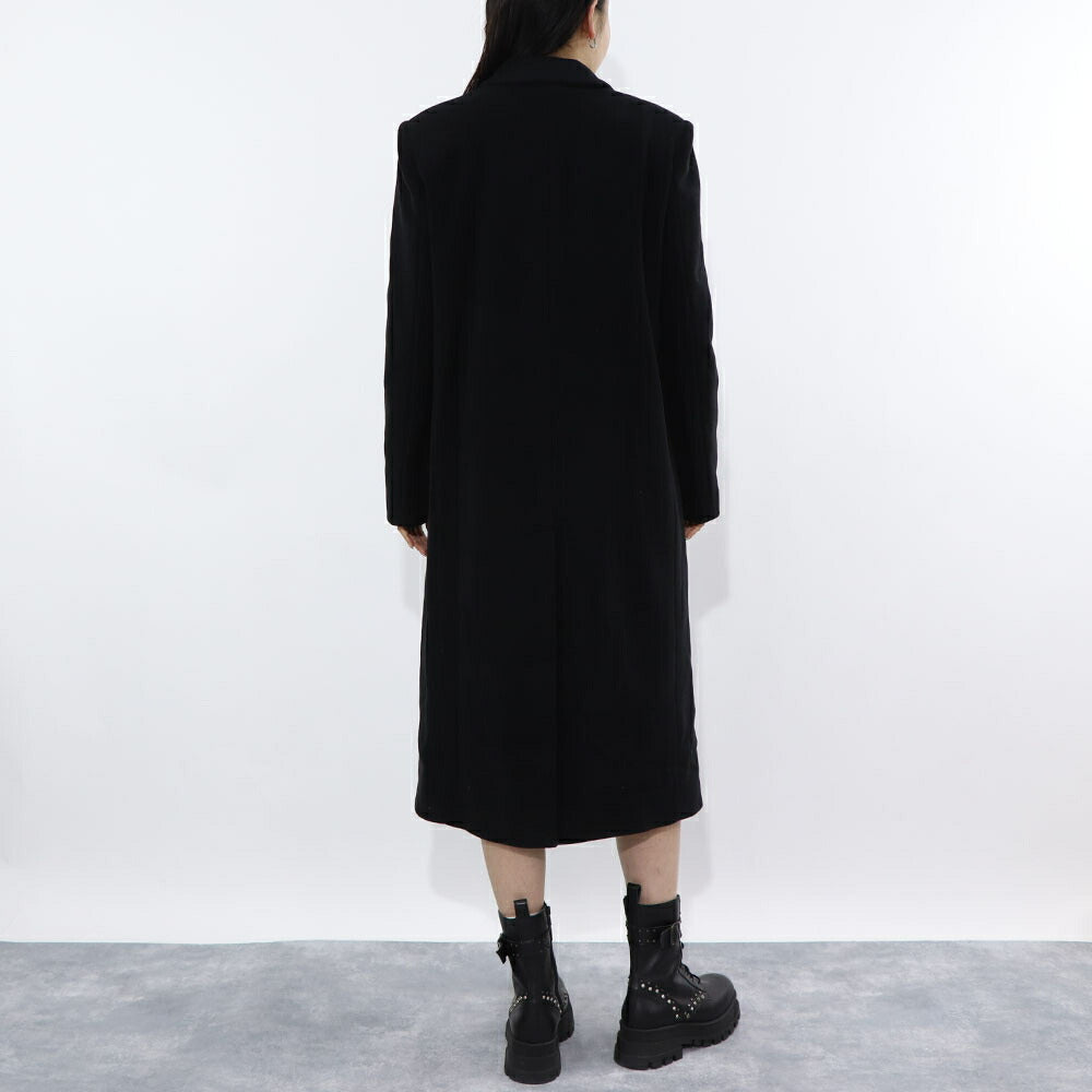 PINKO ブラウン ブラック ロングコート シンプル 1G18CR-A01Q