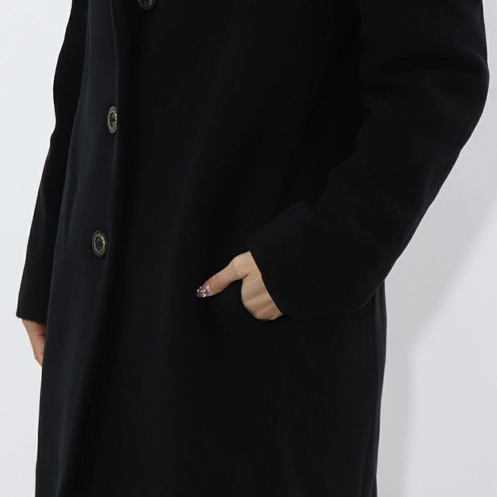 PINKO ブラウン ブラック ロングコート シンプル 1G18CR-A01Q
