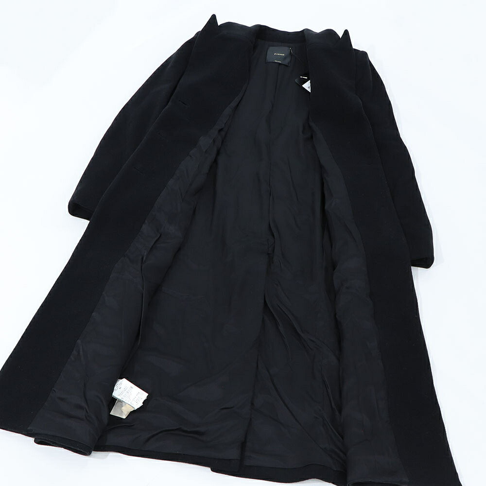 PINKO ブラウン ブラック ロングコート シンプル 1G18CR-A01Q