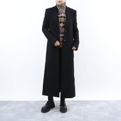 PINKO ブラック ロング丈 テーラード ロングコート 1G18CT-A07O