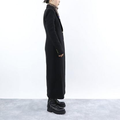 PINKO ブラック ロング丈 テーラード ロングコート 1G18CT-A07O