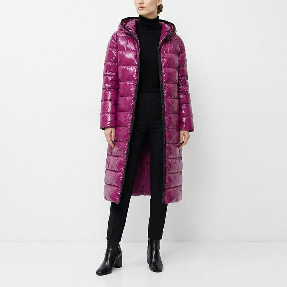 PINKO ピンコ レディース アウター ジャケット・ブルゾン ピンクバイオレット 中綿ジャケット 光沢 ロングダウン 1G18CY-A00N