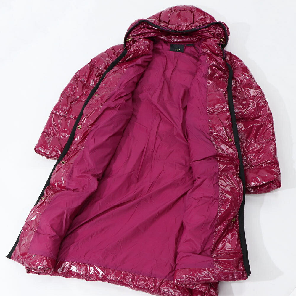 PINKO ピンコ レディース アウター ジャケット・ブルゾン ピンクバイオレット 中綿ジャケット 光沢 ロングダウン 1G18CY-A00N