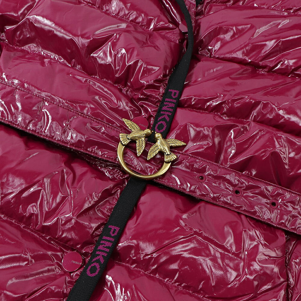 PINKO ピンコ レディース アウター ジャケット・ブルゾン ピンクバイオレット 中綿ジャケット 光沢 ロングダウン 1G18CY-A00N