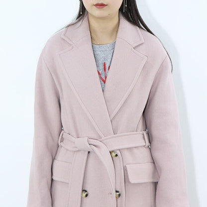 PINKO ベビーピンク ロングコート 1G18GY-Y7DY