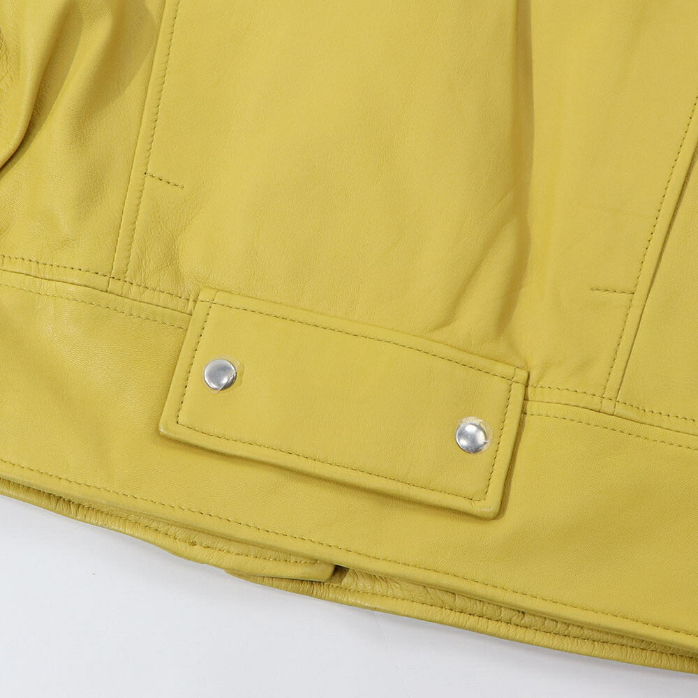PINKO イエロー レザージャケット 1G14YL-Y672