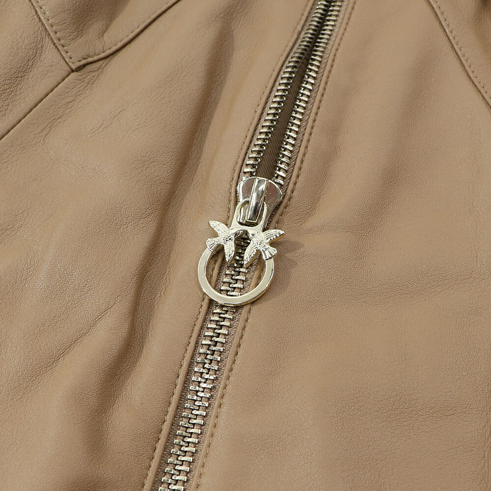 PINKO ブラウン レザージャケット 1G15DB-Y672