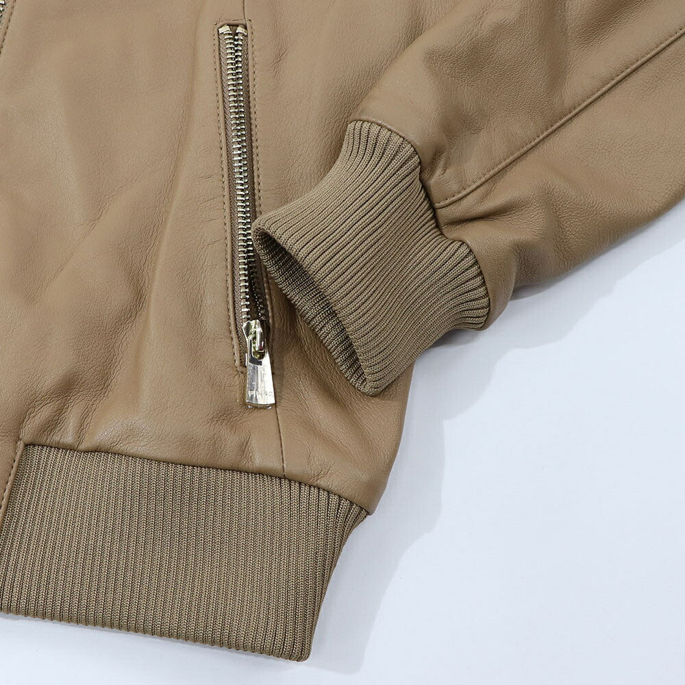 PINKO ブラウン レザージャケット 1G15DB-Y672