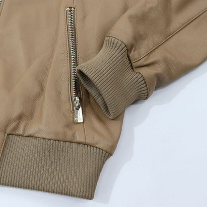 PINKO ブラウン レザージャケット 1G15DB-Y672