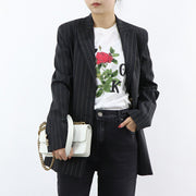 PINKO ジャケット ブラック ストライプ スーツ 1G15K4-8146