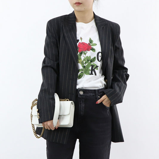 PINKO ジャケット ブラック ストライプ スーツ 1G15K4-8146