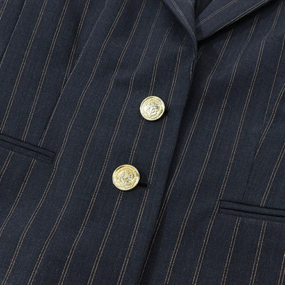 PINKO ジャケット ブラック ストライプ スーツ 1G15K4-8146