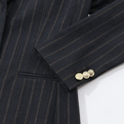 PINKO ジャケット ブラック ストライプ スーツ 1G15K4-8146