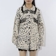 PINKO ニット ホワイト系 ヒョウ柄 1G17UR-A028