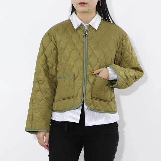 PINKO ジャケット カーキ キルティング ショート丈 1G17Y4-Y828