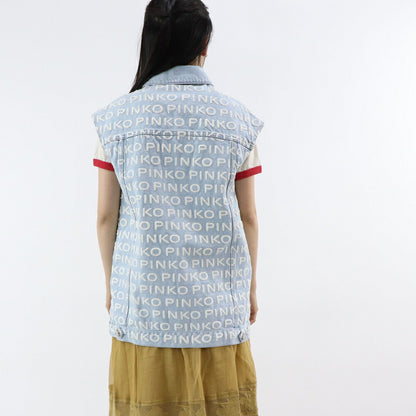 PINKO ブルー ジーンズベスト 1J10EF-Y653