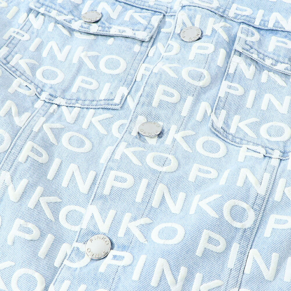 PINKO ブルー ジーンズベスト 1J10EF-Y653