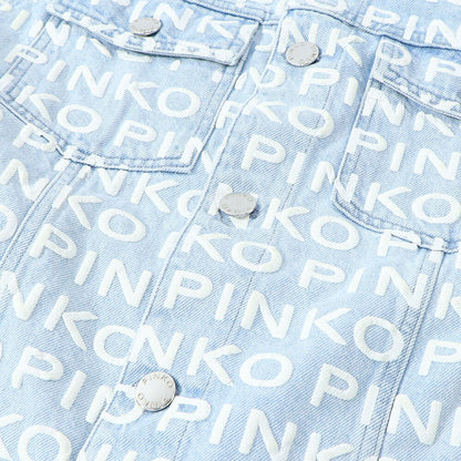 PINKO ブルー ジーンズベスト 1J10EF-Y653