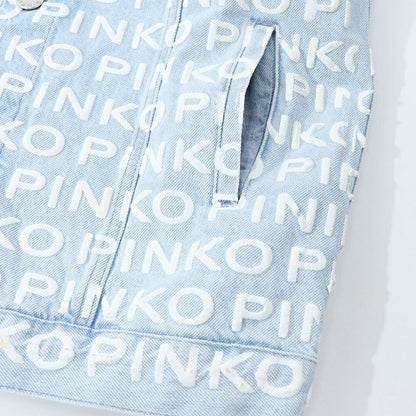 PINKO ブルー ジーンズベスト 1J10EF-Y653