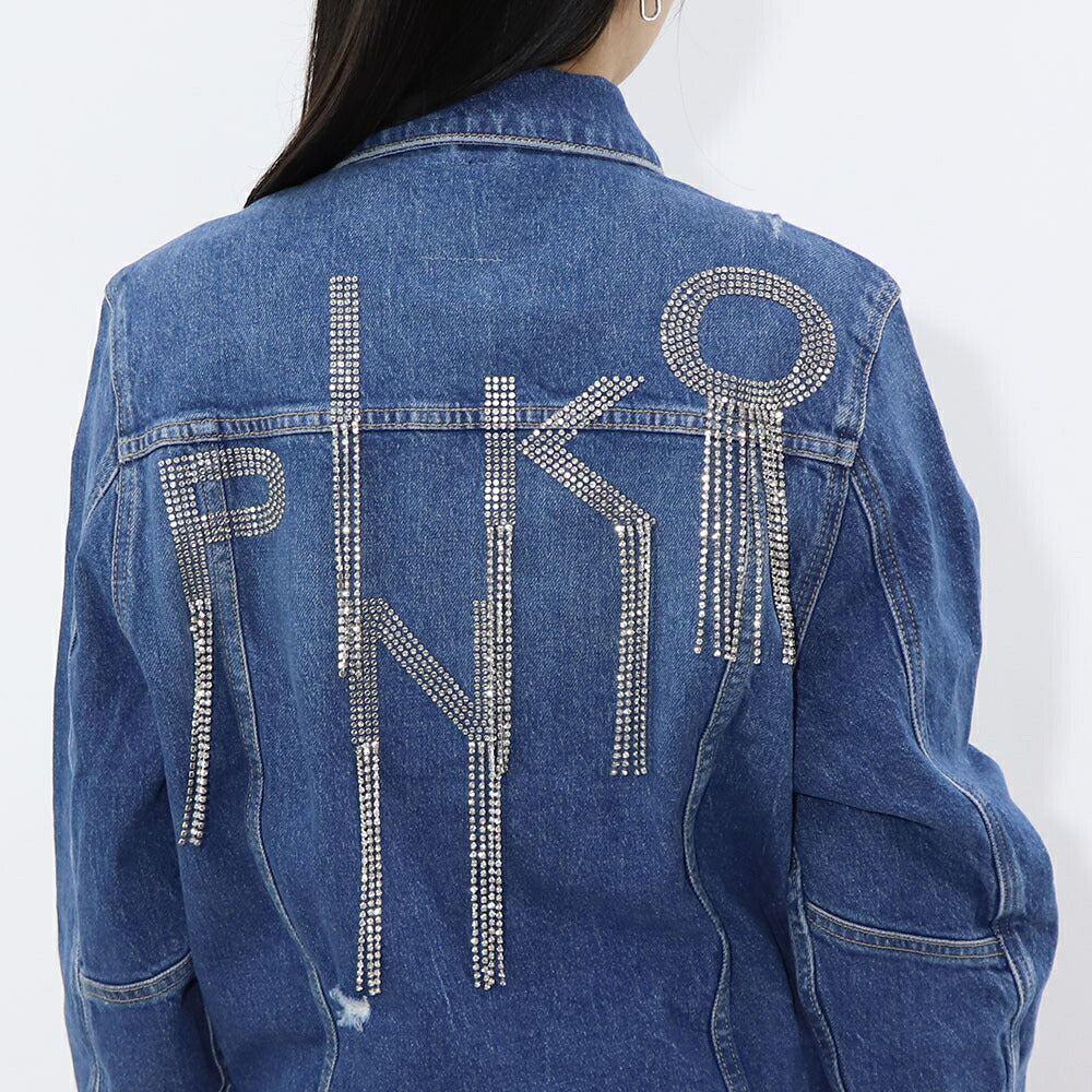 PINKO ブルー  デニムジャケット 1J10UD-Y82N