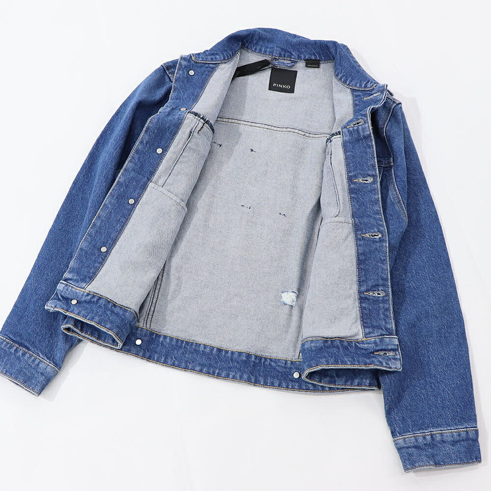 PINKO ブルー  デニムジャケット 1J10UD-Y82N