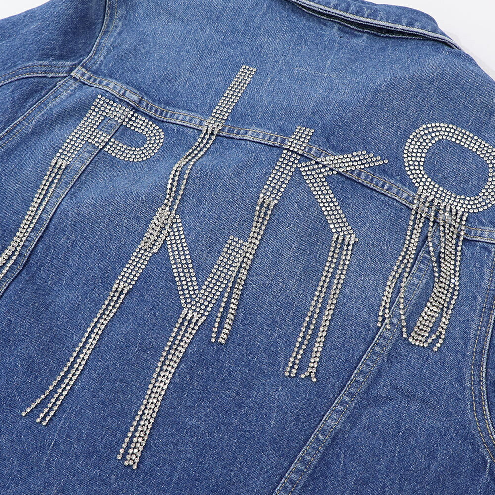 PINKO ブルー  デニムジャケット 1J10UD-Y82N